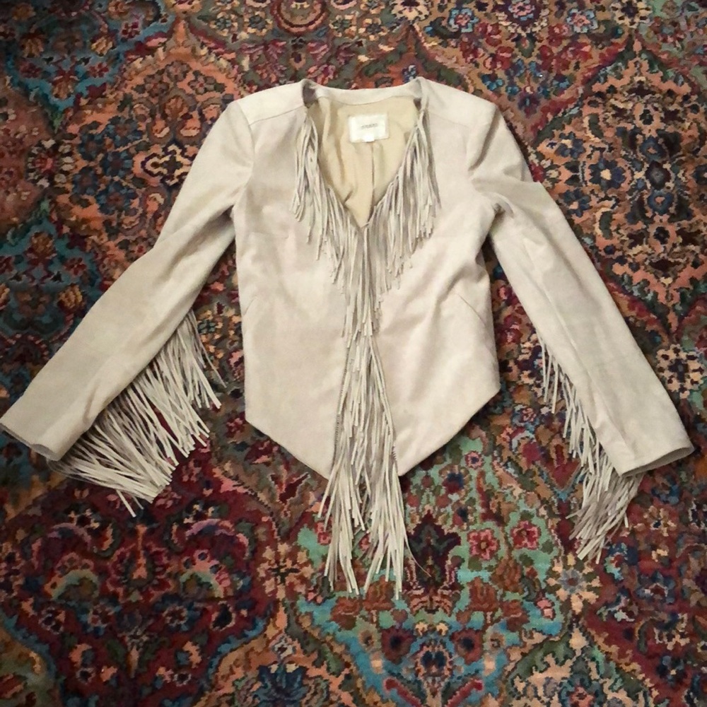 Guess Faux Suede Fringe Jacket
